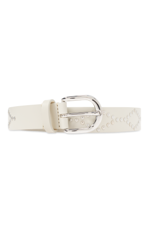 White Leather belt Diesel - Vitkac GB